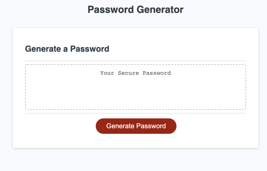 password generator